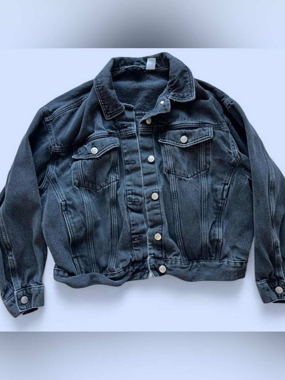 H&M Black Denim Jean Jacket